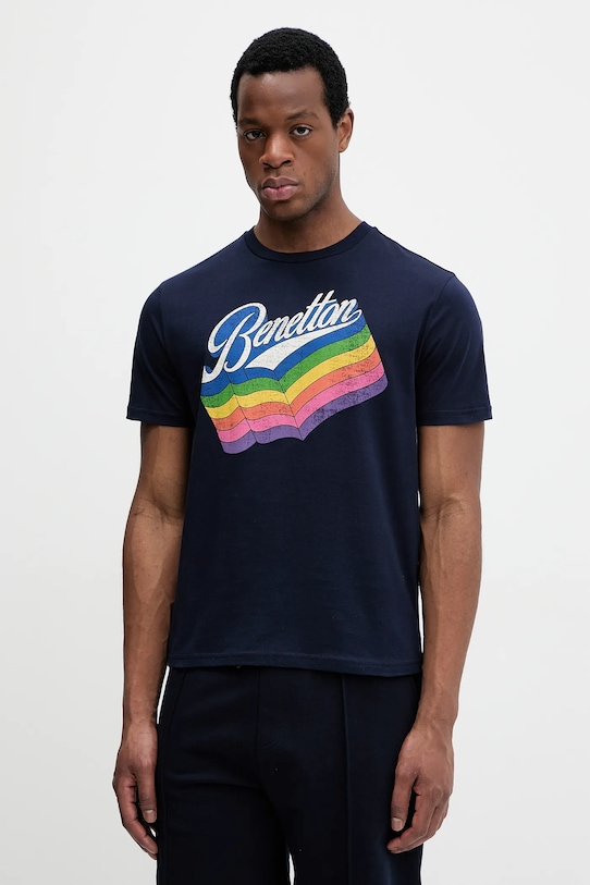 Хлопковая футболка United Colors Of Benetton, темно-синий
Хлопковая футболка United Colors Of Benetton, темно-синий