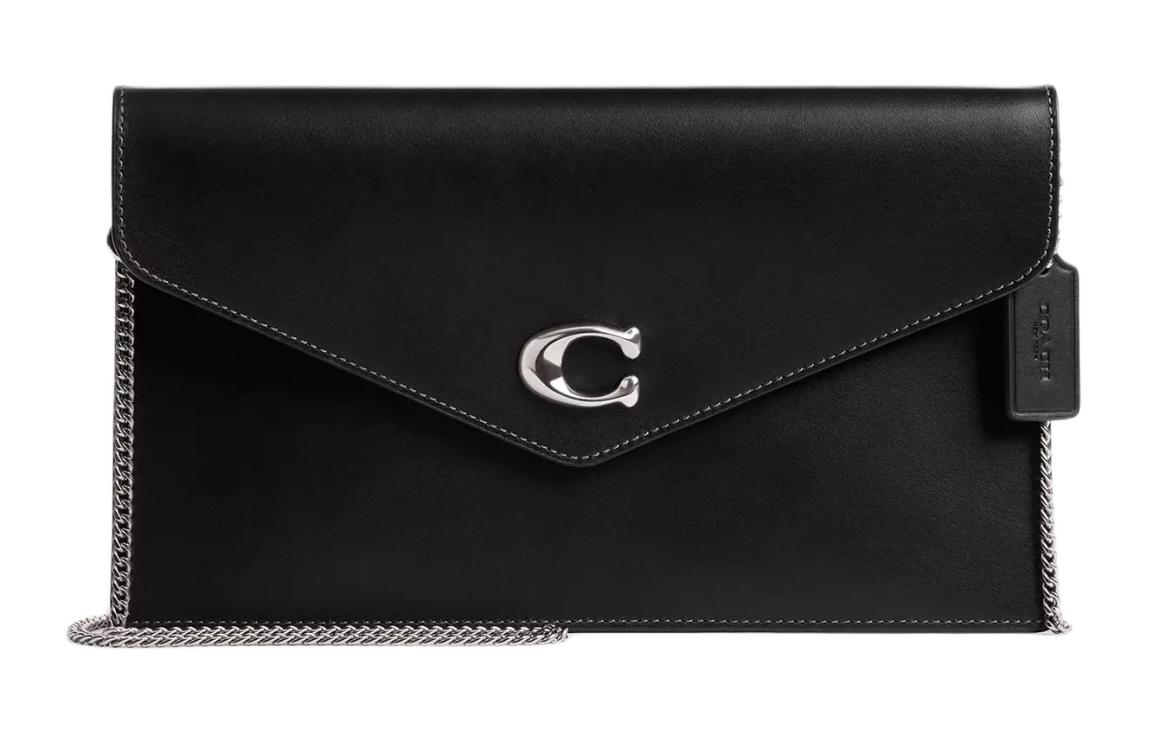 COACH Женская клатч из телячьей кожи на одно плечо с длинным ремнем крупного размера серебристо-черный
COACH Женская клатч из телячьей кожи на одно плечо с длинным ремнем крупного размера серебристо-черный