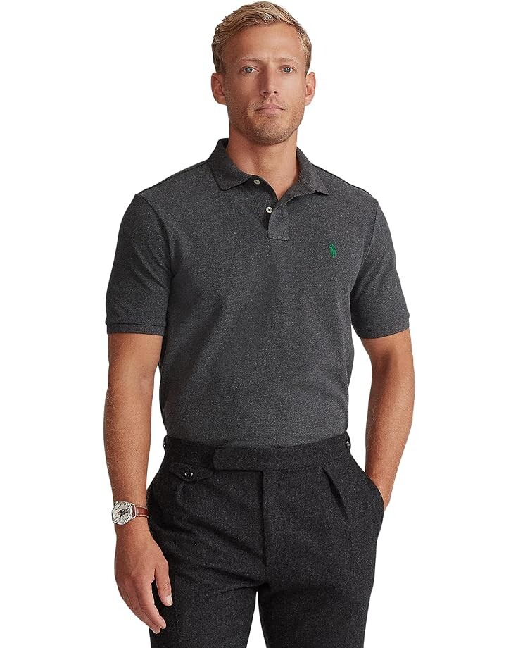 Поло Polo Ralph Lauren Custom Slim Fit Mesh, цвет Barclay Heather 
Поло Polo Ralph Lauren Custom Slim Fit Mesh, цвет Barclay Heather