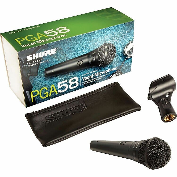 Кардиоидный динамический вокальный микрофон Shure PGA58-LC
Кардиоидный динамический вокальный микрофон Shure PGA58-LC