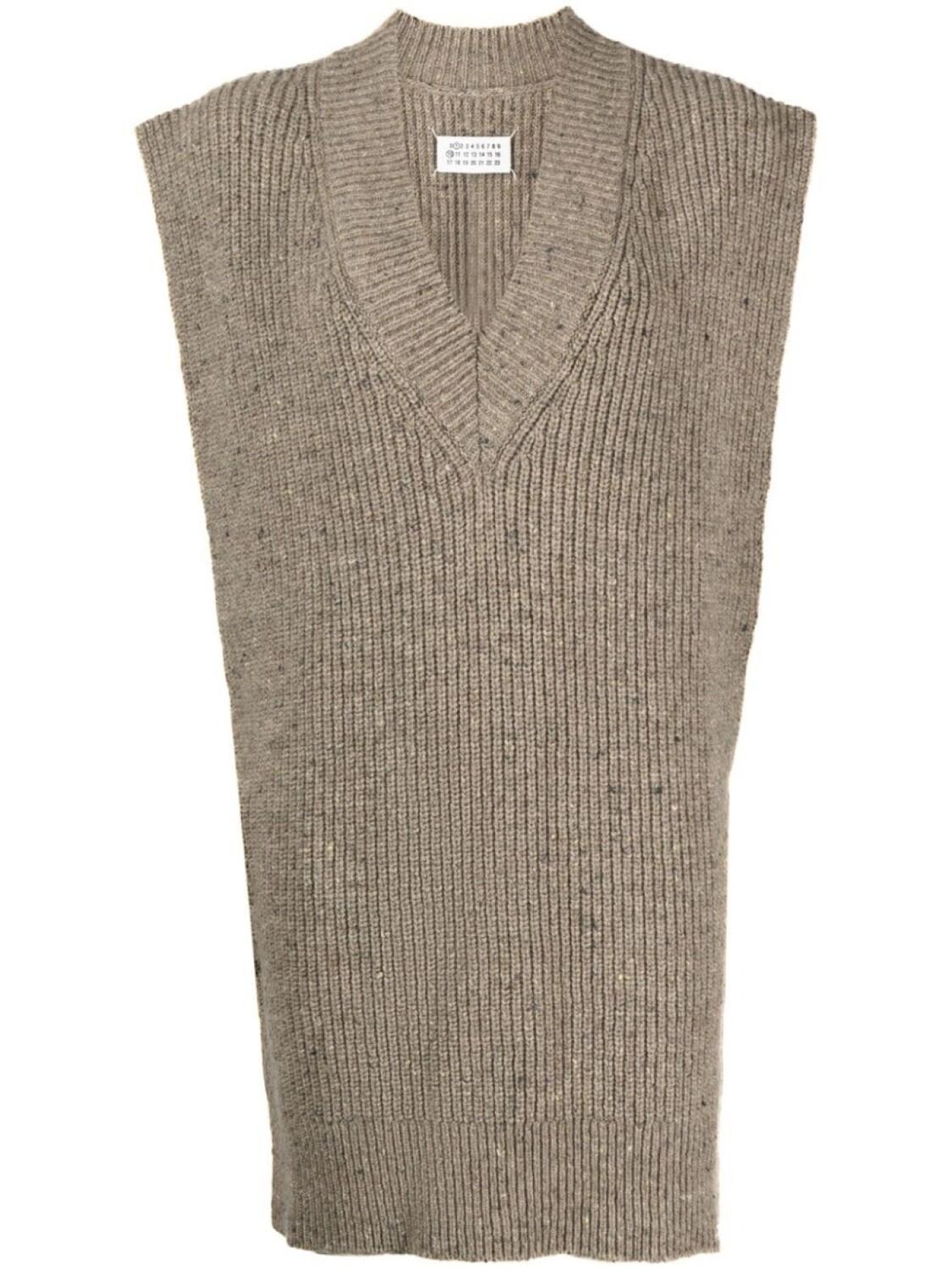 Maison Margiela жилет вязки интарсия с V-образным вырезом, коричневый
Maison Margiela жилет вязки интарсия с V-образным вырезом, коричневый