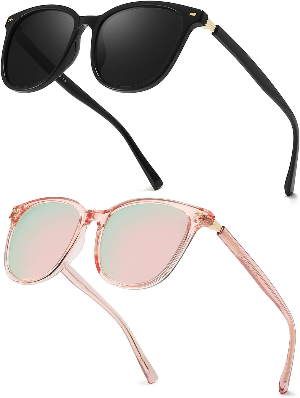 Женские поляризованные солнцезащитные очки FIMILU – классическая винтажная оправа с золотыми акцентами. Стильные солнцезащитные очки с защитой от УФ-излучения UV400, A4 Black+pink Frame/Grey+pink Lens
Женские поляризованные солнцезащитные очки FIMILU – классическая винтажная оправа с золотыми акцентами. Стильные солнцезащитные очки с защитой от УФ-излучения UV400, A4 Black+pink Frame/Grey+pink Lens