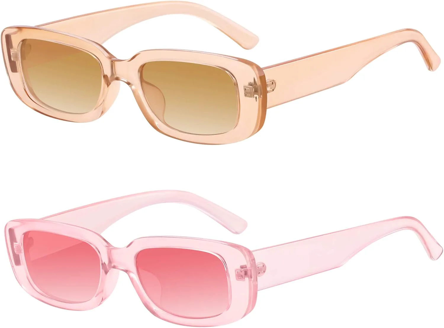 Солнцезащитные очки KUGUAOK в стиле ретро, прямоугольные, для женщин и мужчин, винтажные, маленькие квадратные, с защитой от УФ-излучения, 2 Pack Pink+tea
Солнцезащитные очки KUGUAOK в стиле ретро, прямоугольные, для женщин и мужчин, винтажные, маленькие квадратные, с защитой от УФ-излучения, 2 Pack Pink+tea