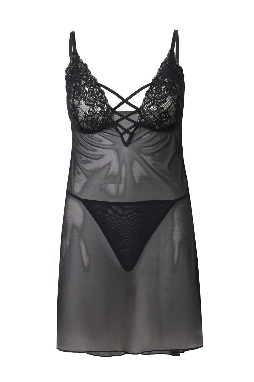 Ulla Popken Пеньюар в черном цвете
Ulla Popken Пеньюар в черном цвете