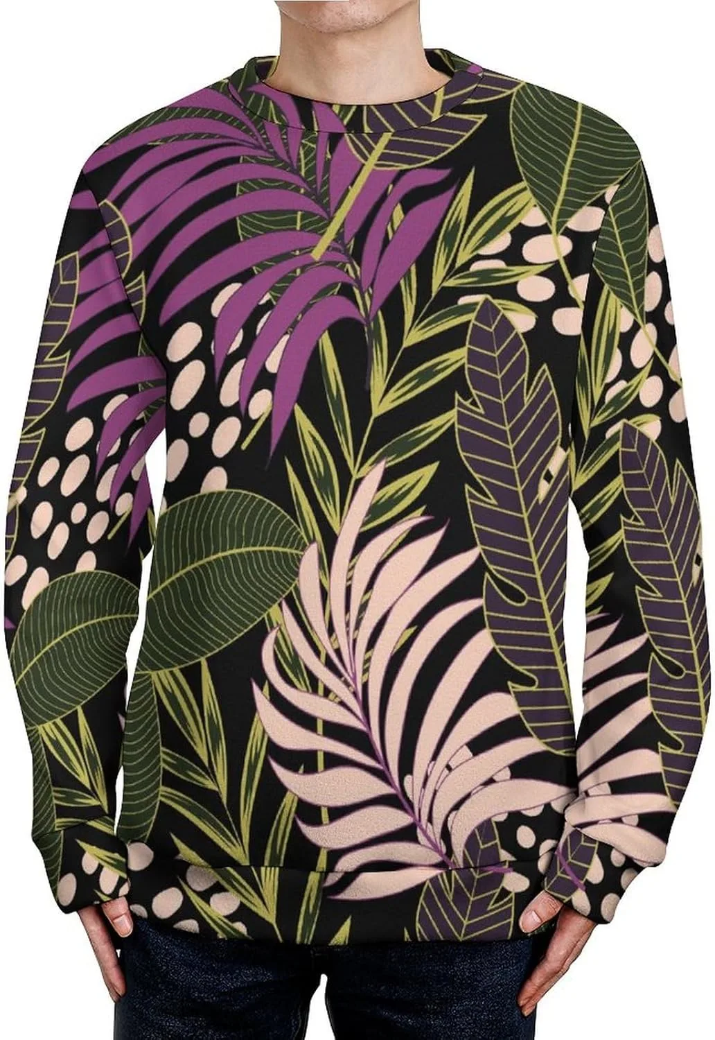 Мужской свитер с круглым вырезом Tropical Plants Slim Fit TXCUTE
Мужской свитер с круглым вырезом Tropical Plants Slim Fit TXCUTE