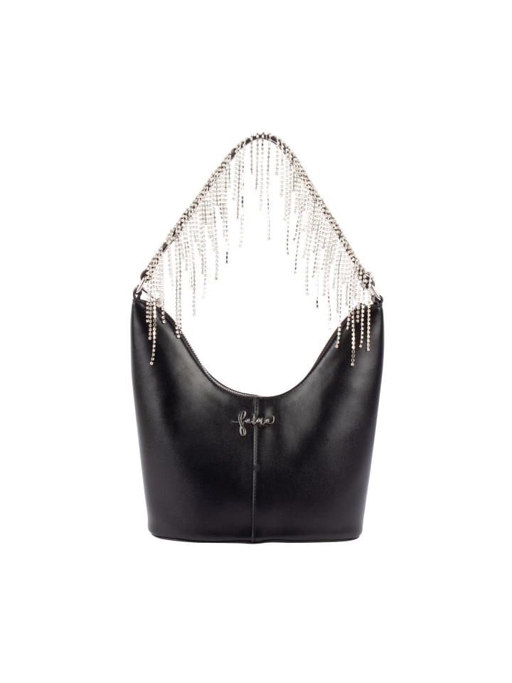 Faina Женская вечерняя сумочка с кристаллами, черная
Faina Женская вечерняя сумочка с кристаллами, черная