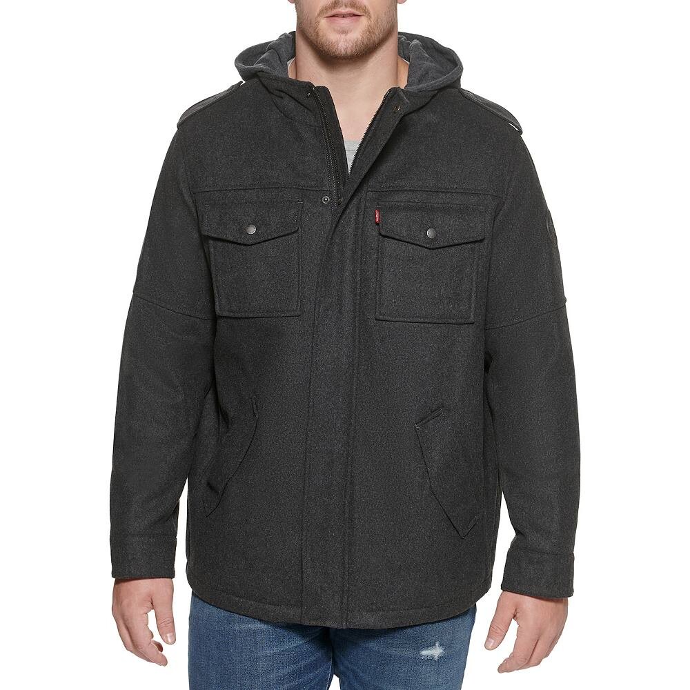 Полушерстяная куртка Levi's Big & Tall с капюшоном, цвет Charcoal, Черный, Полушерстяная куртка Levi's Big & Tall с капюшоном, цвет Charcoal
Полушерстяная куртка Levi's Big & Tall с капюшоном, цвет Charcoal, Черный, Полушерстяная куртка Levi's Big & Tall с капюшоном, цвет Charcoal