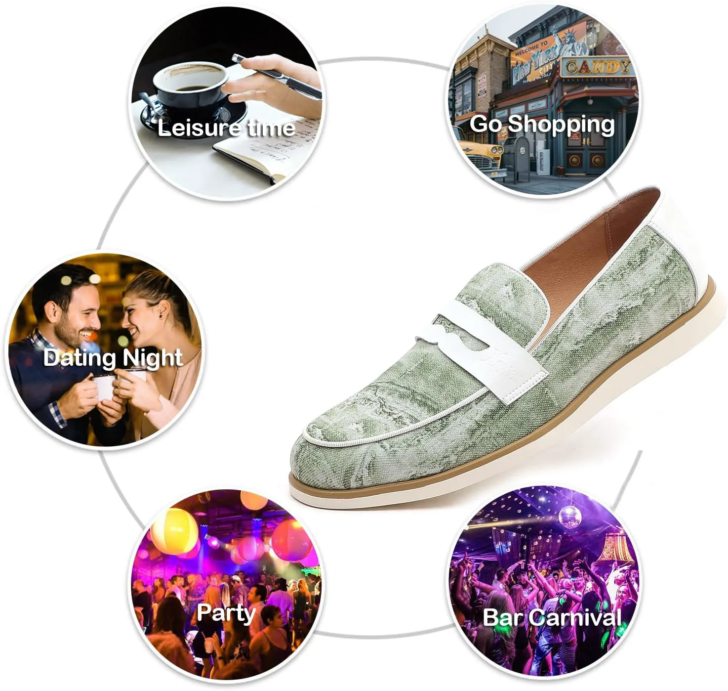 Мужские повседневные лоферы и слипоны для ежедневных поездок, удобные хлопковые туфли, легкие, с нескользящей подошвой, пенни-туфли для мужчин XQWFH, светло-зеленый
Мужские повседневные лоферы и слипоны для ежедневных поездок, удобные хлопковые туфли, легкие, с нескользящей подошвой, пенни-туфли для мужчин XQWFH, светло-зеленый