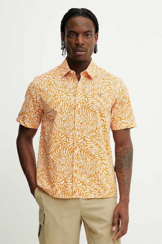 Хлопковая рубашка G-Ronge Napapijri, оранжевый
Хлопковая рубашка G-Ronge Napapijri, оранжевый