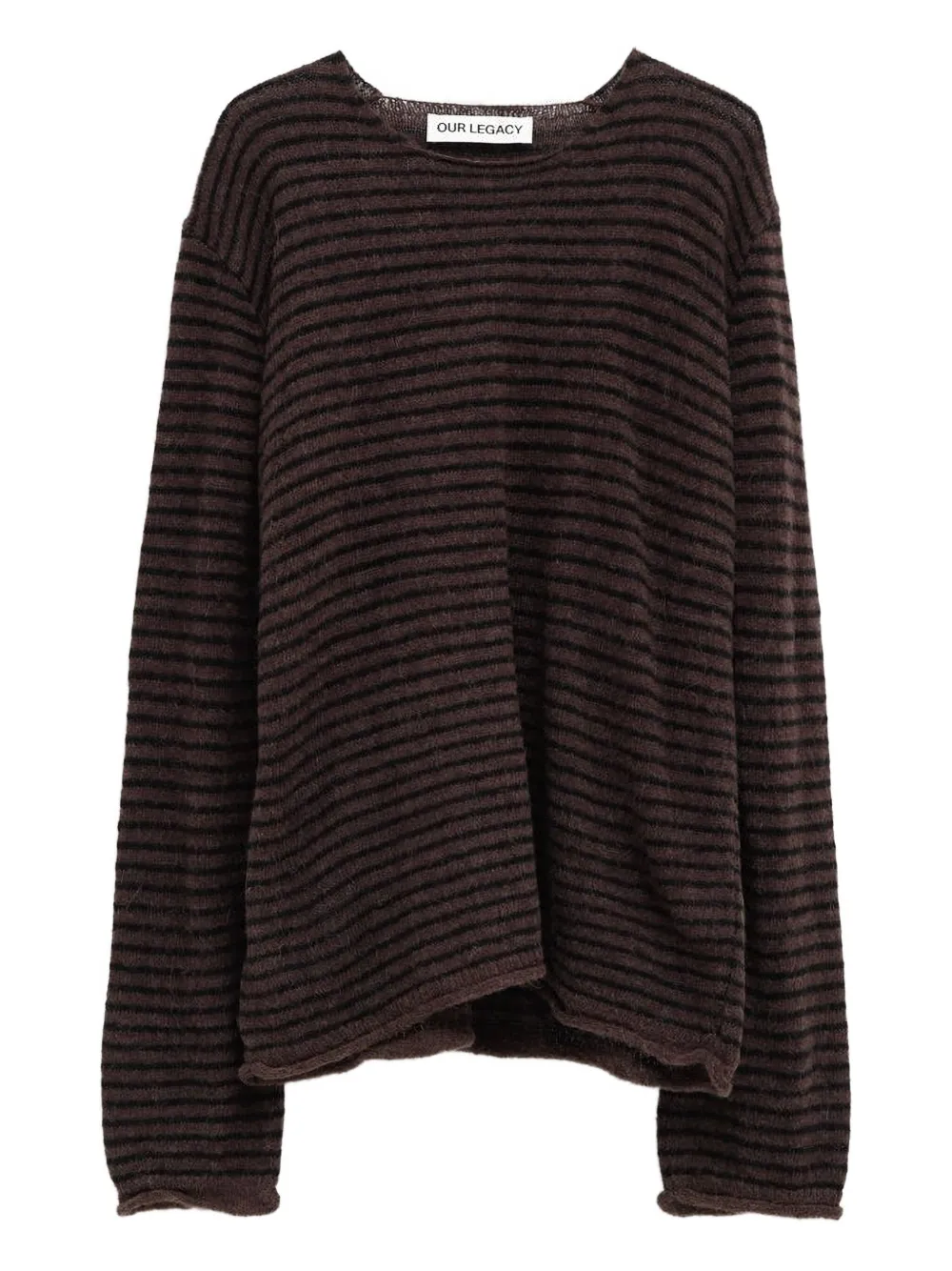 Жесткий свитер в полоску Our Legacy, коричневый
Жесткий свитер в полоску Our Legacy, коричневый