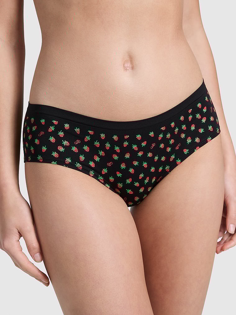 Бесшовные трусики-хипхаггеры Pink, smooth black strawberry print
Бесшовные трусики-хипхаггеры Pink, smooth black strawberry print