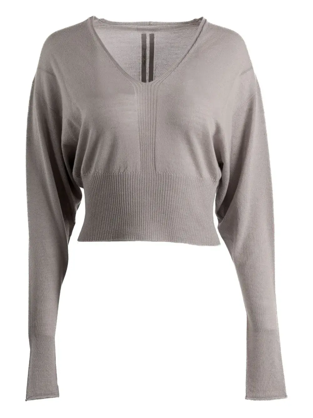 Топ в рубчик с V-образным вырезом Rick Owens, коричневый
Топ в рубчик с V-образным вырезом Rick Owens, коричневый