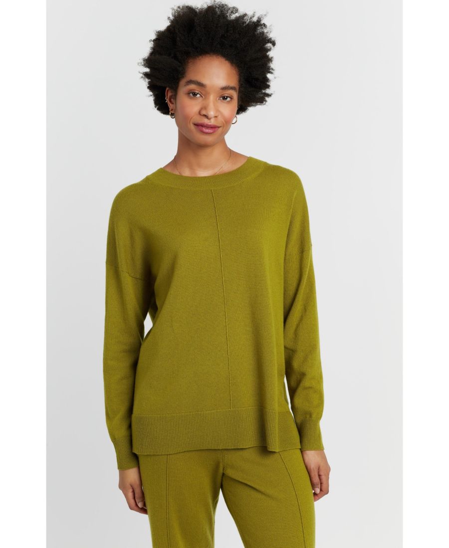 Женский свободный свитер из шерсти и кашемира Chinti & Parker, Olive
Женский свободный свитер из шерсти и кашемира Chinti & Parker, Olive
