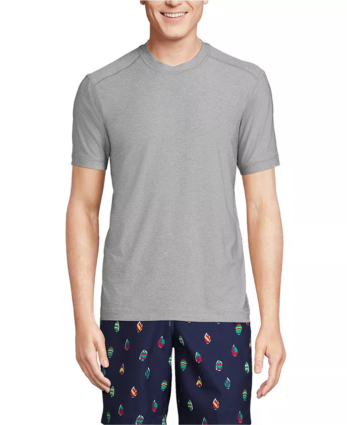 Мужская охлаждающая футболка для плавания с коротким рукавом SunShade UPF 50 Lands' End, серый
Мужская охлаждающая футболка для плавания с коротким рукавом SunShade UPF 50 Lands' End, серый