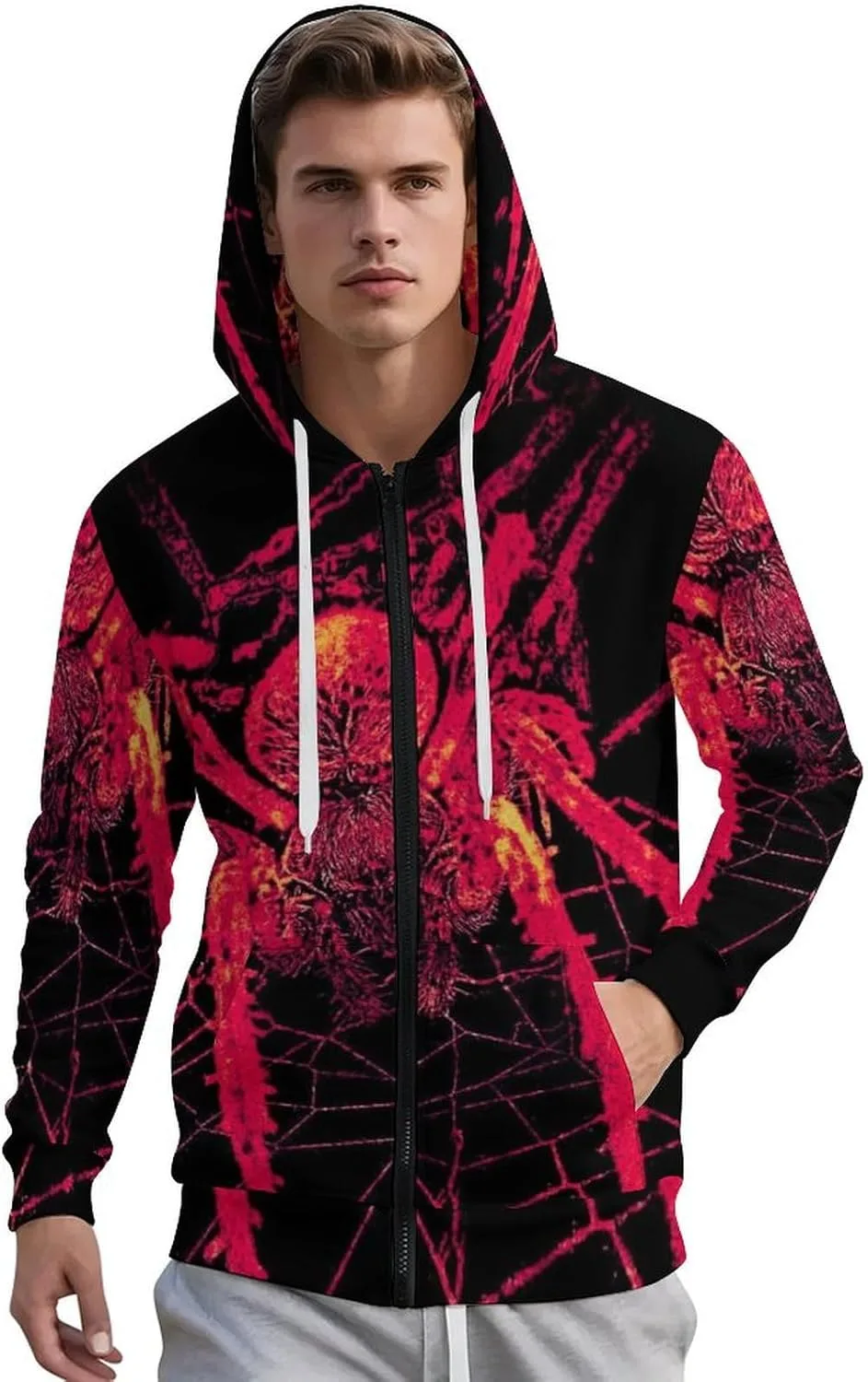 Толстовка с капюшоном и карманами для мужчин, Bloody Halloween SHYESOP-ey
Толстовка с капюшоном и карманами для мужчин, Bloody Halloween SHYESOP-ey