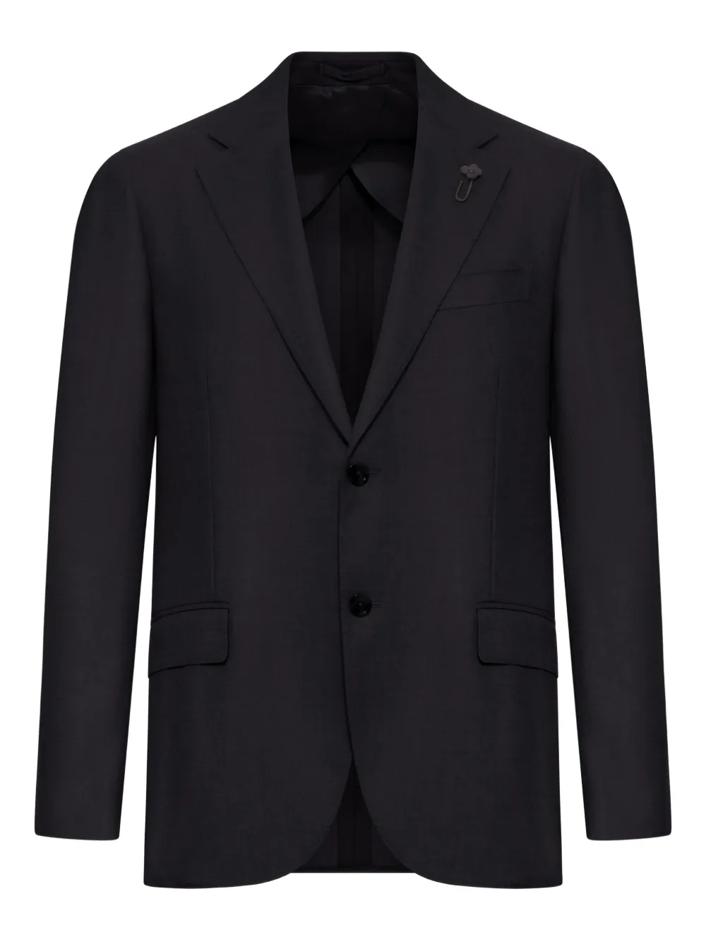 Кашемировый блейзер на двух пуговицах Lardini, черный
Кашемировый блейзер на двух пуговицах Lardini, черный