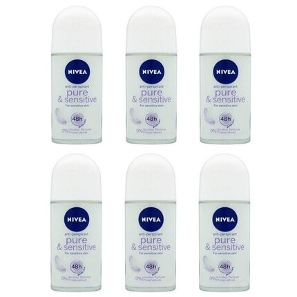Nivea Pure & Sensitive Шариковый дезодорант-антиперспирант для женщин 50 мл
Nivea Pure & Sensitive Шариковый дезодорант-антиперспирант для женщин 50 мл