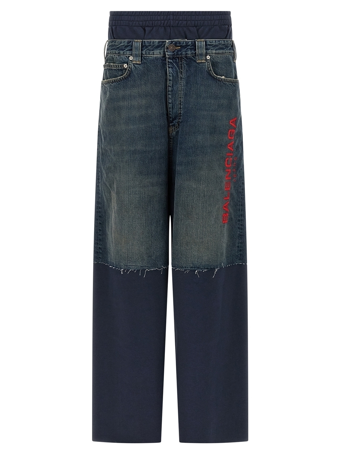 Джоггеры с джинсовыми вставками BALENCIAGA, синий
Джоггеры с джинсовыми вставками BALENCIAGA, синий