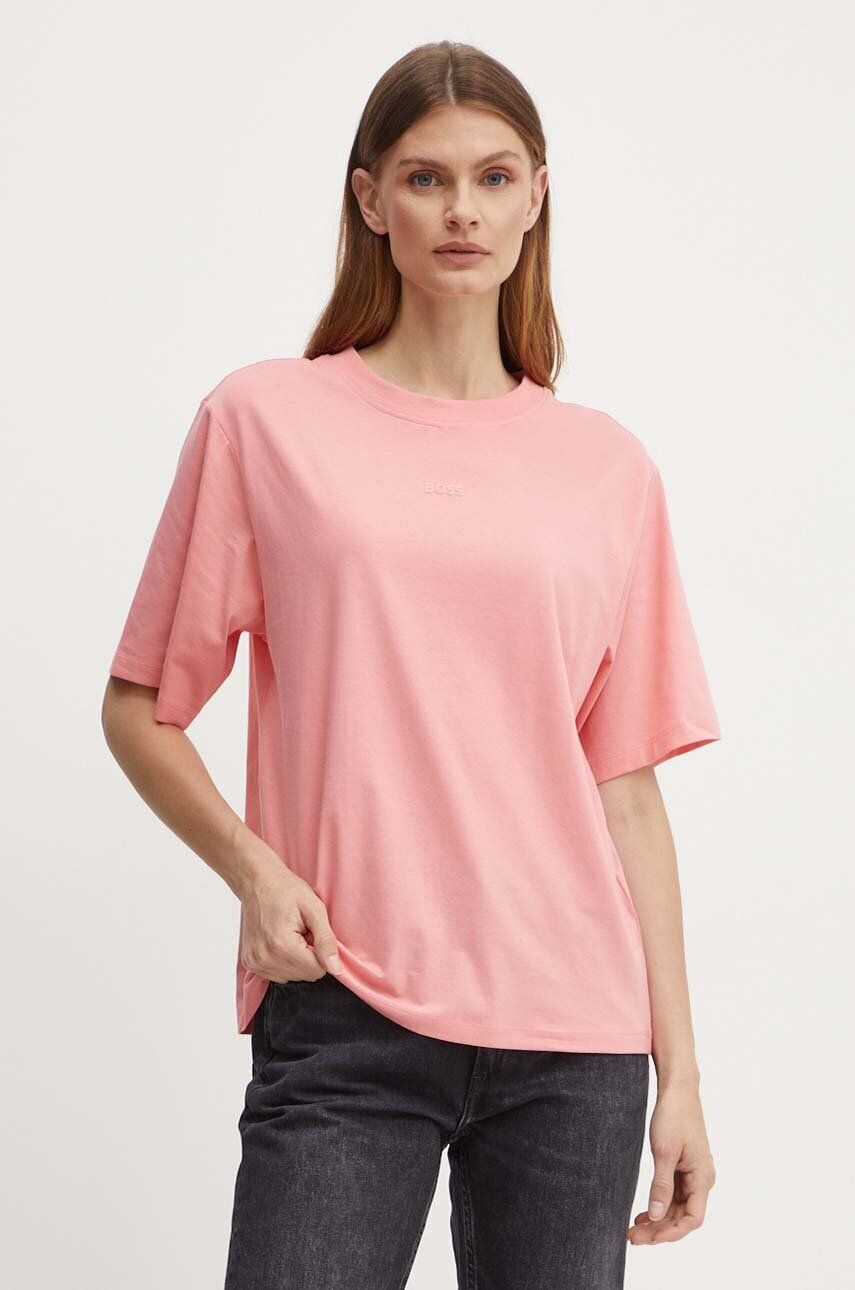 Хлопковая футболка Boss Orange, розовый
Хлопковая футболка Boss Orange, розовый