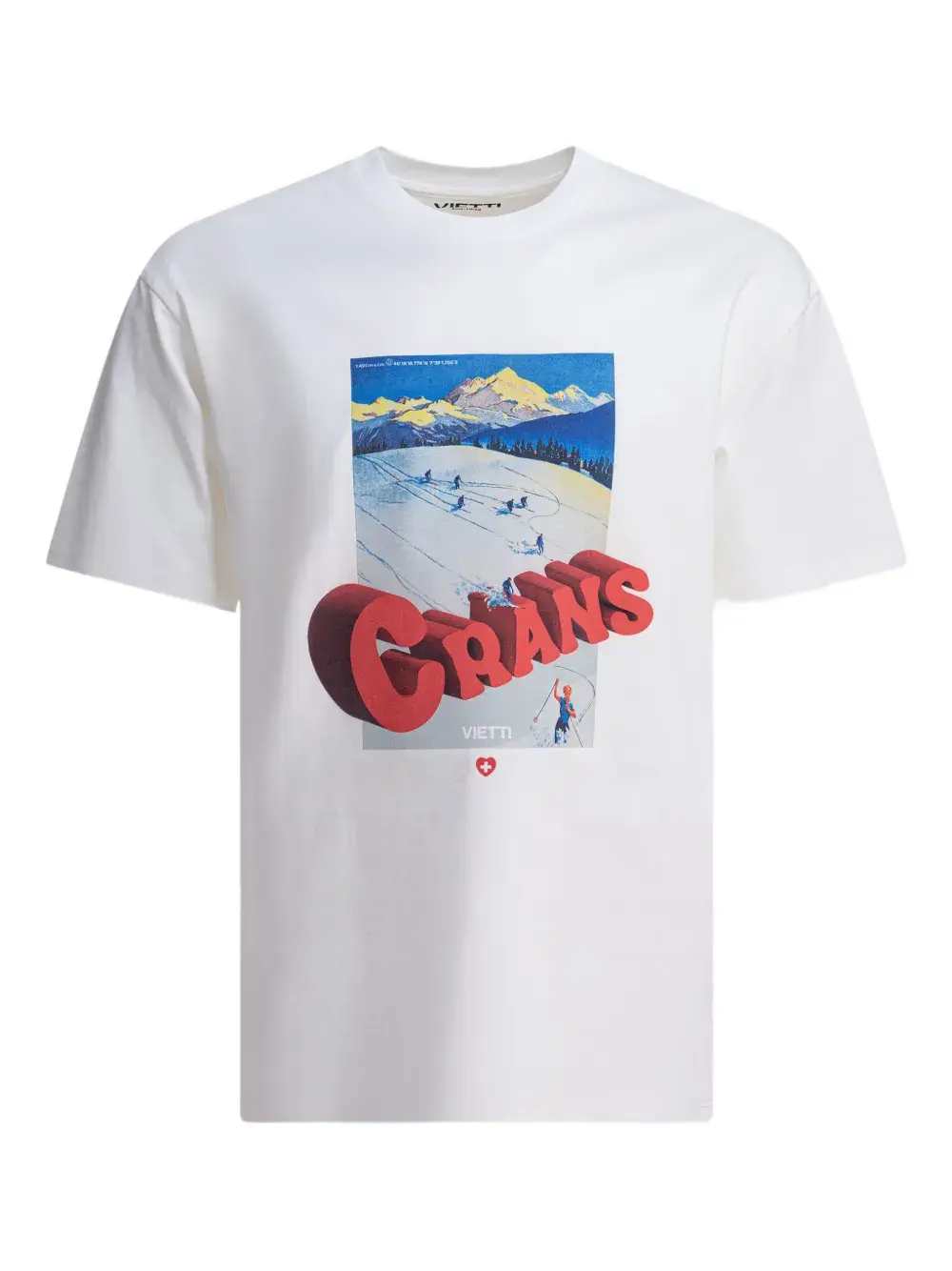 Футболка с изображением горнолыжного курорта Кран-Монтана VIETTI MERCHANDISE, белый
Футболка с изображением горнолыжного курорта Кран-Монтана VIETTI MERCHANDISE, белый