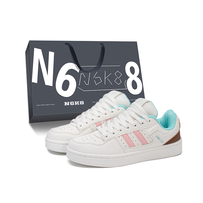 N6K8 Нескользящие легкие низкие скейтерские кроссовки унисекс бело-розовые лунные, цвет White Pink Moon
N6K8 Нескользящие легкие низкие скейтерские кроссовки унисекс бело-розовые лунные, цвет White Pink Moon