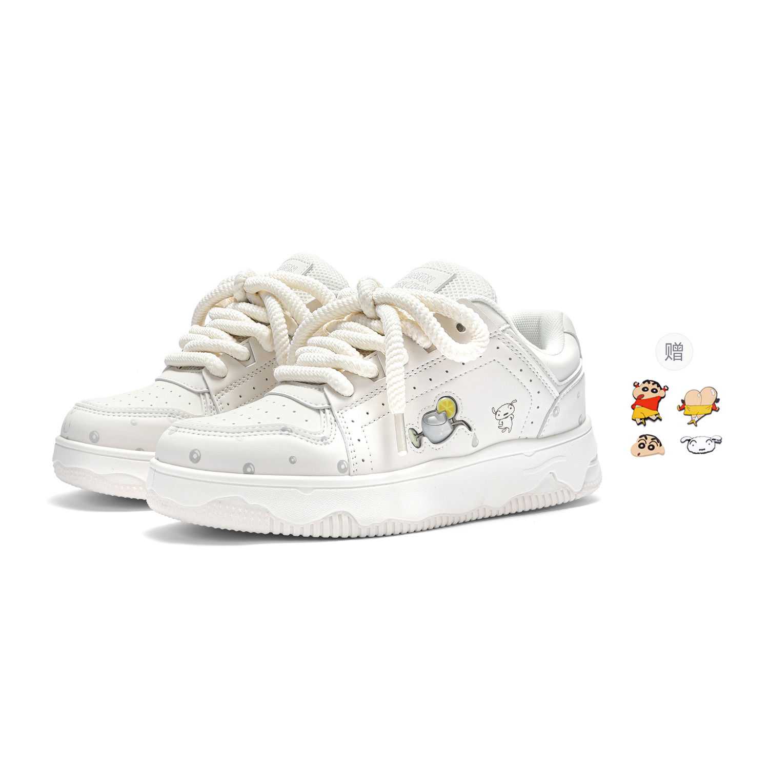 Crayon Shinchan Низкие скейтерские кроссовки унисекс бежево-абрикосовые с двумя случайными каплевидными подвесками, цвет Beige Apricot+2 Random Drip-Molded Charms
Crayon Shinchan Низкие скейтерские кроссовки унисекс бежево-абрикосовые с двумя случайными каплевидными подвесками, цвет Beige Apricot+2 Random Drip-Molded Charms