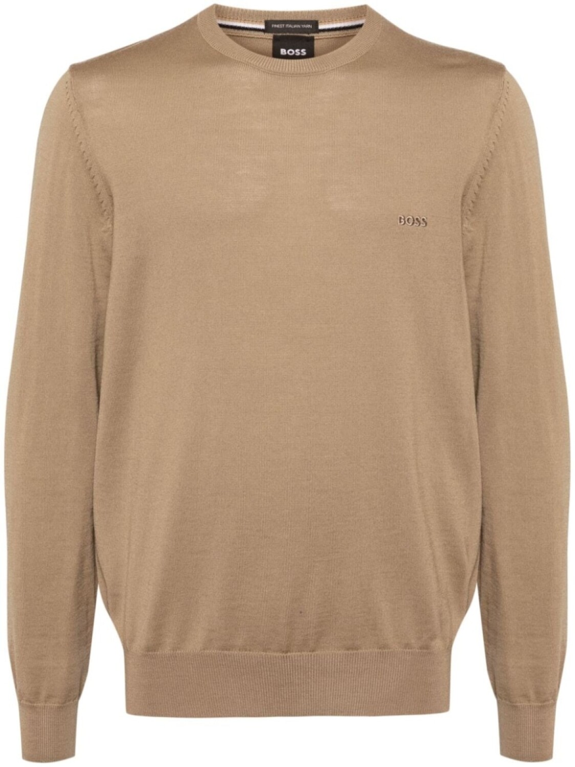 BOSS шерстяной джемпер с вышитым логотипом, коричневый
BOSS шерстяной джемпер с вышитым логотипом, коричневый