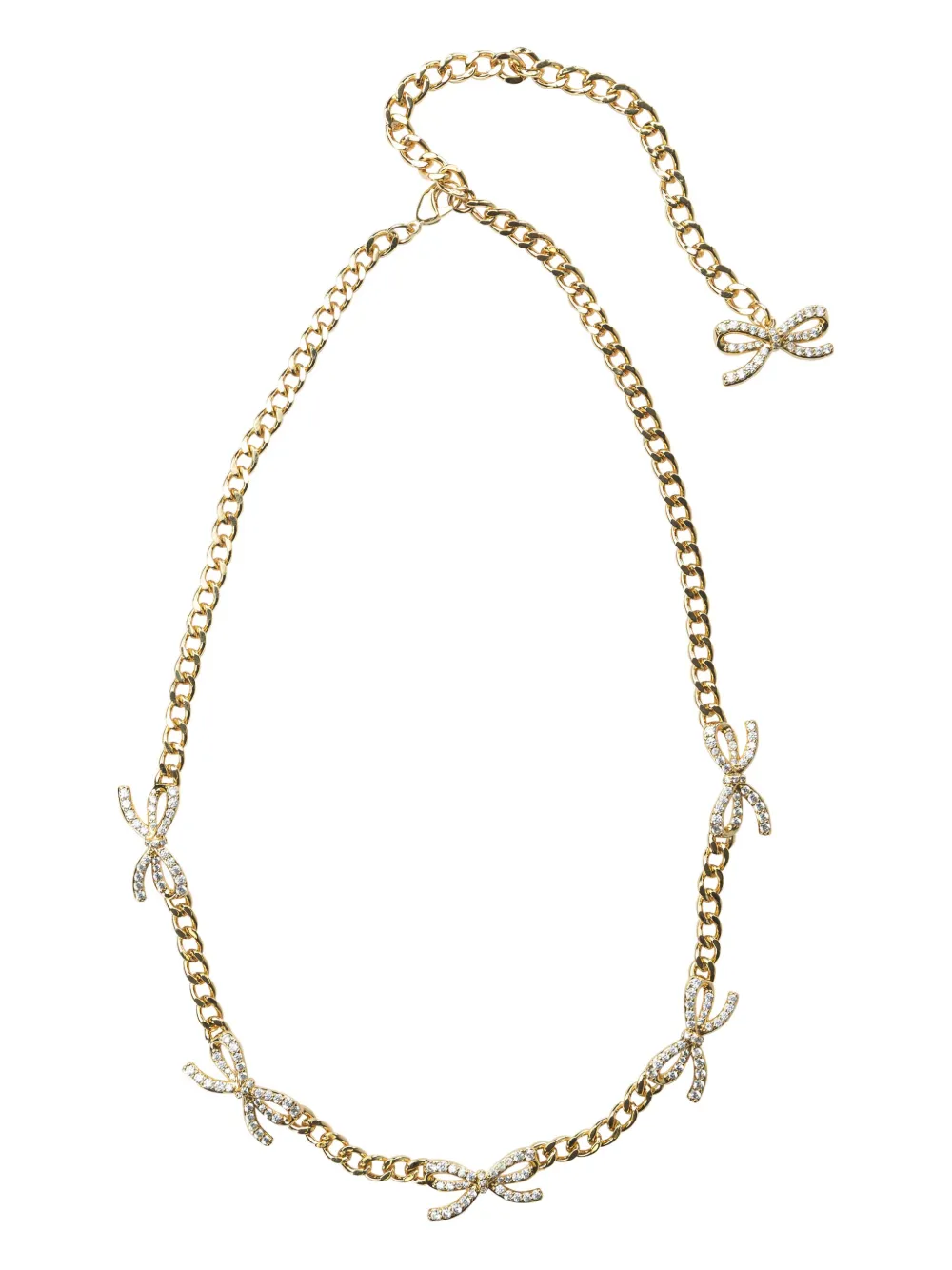 Ожерелье с кристальными бантами Self-Portrait, коричневый
Ожерелье с кристальными бантами Self-Portrait, коричневый