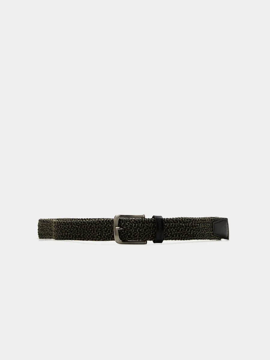 Мужской эластичный плетеный ремень Lion Of Porches, оливковый
Мужской эластичный плетеный ремень Lion Of Porches, оливковый