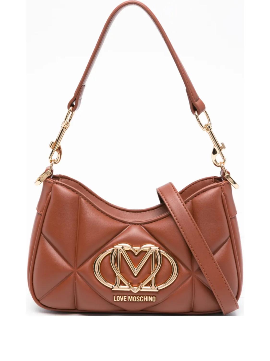 Стеганая сумка через плечо с логотипом Love Moschino, коричневый
Стеганая сумка через плечо с логотипом Love Moschino, коричневый