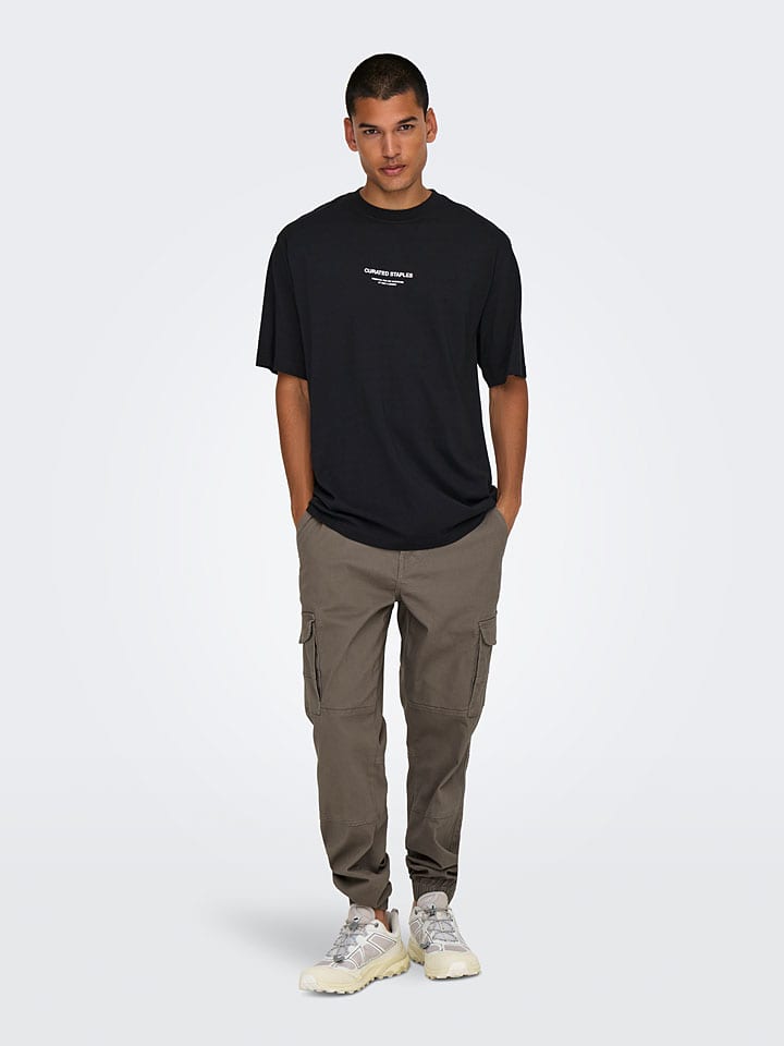 Брюки-Карго ONLY & SONS, серо-коричневый
Брюки-Карго ONLY & SONS, серо-коричневый