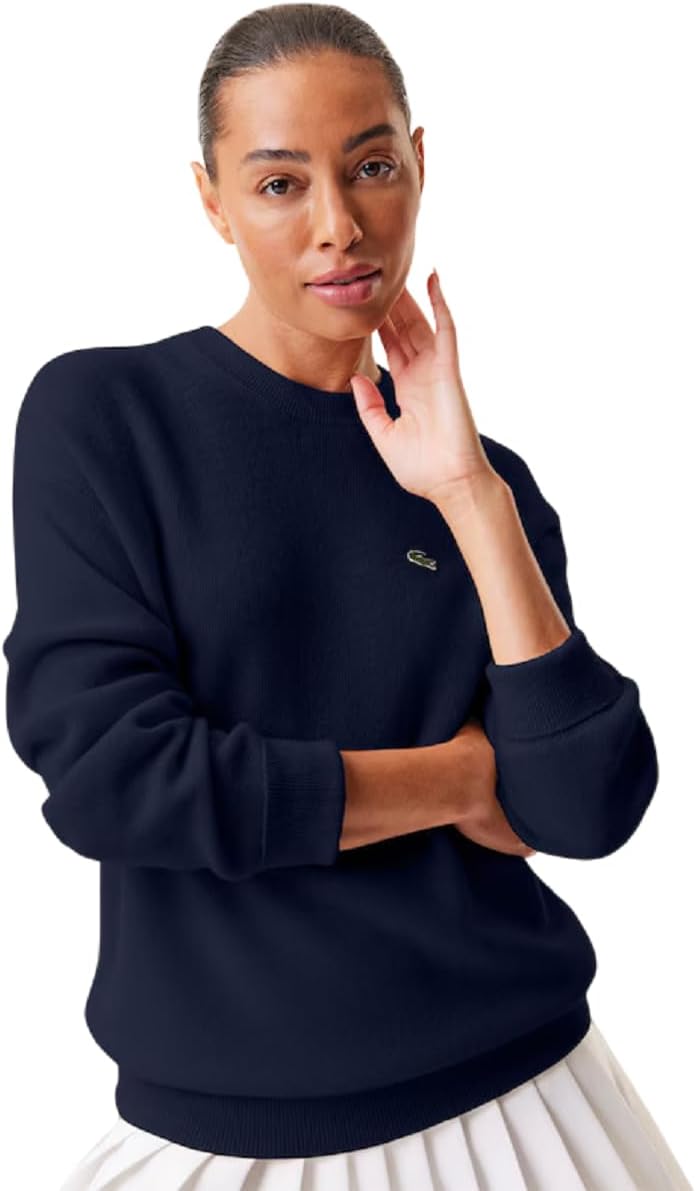 Женский кашемировый свитер Lacoste с круглым вырезом, Navy Blue
Женский кашемировый свитер Lacoste с круглым вырезом, Navy Blue