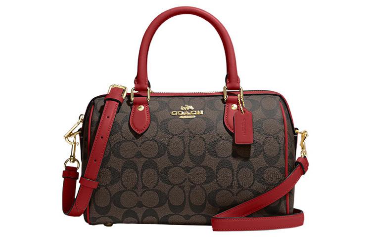 COACH Роуэн холщовая кожаная сумка через плечо кроссбоди средний размер женская коричневая и красная
COACH Роуэн холщовая кожаная сумка через плечо кроссбоди средний размер женская коричневая и красная