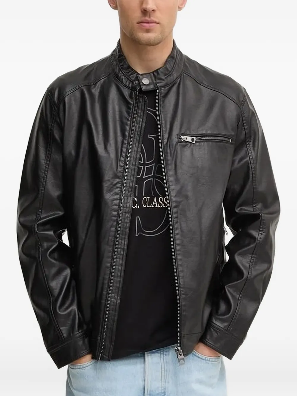 Байкерская куртка на молнии GUESS USA, черный
Байкерская куртка на молнии GUESS USA, черный