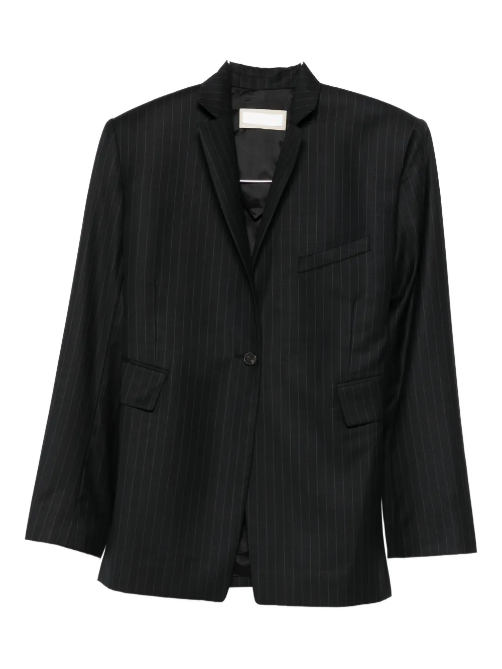 Жакет в полоску с драпировкой (или с узлом) Litkovska, черный 
Жакет в полоску с драпировкой (или с узлом) Litkovska, черный