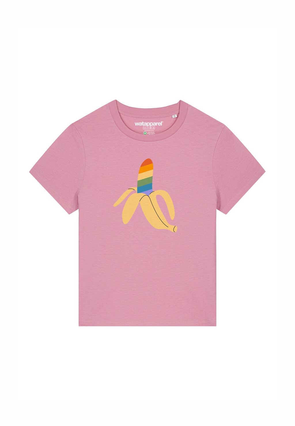 Футболка с принтом RAINBOW BANANA watapparel, светло-розовый
Футболка с принтом RAINBOW BANANA watapparel, светло-розовый