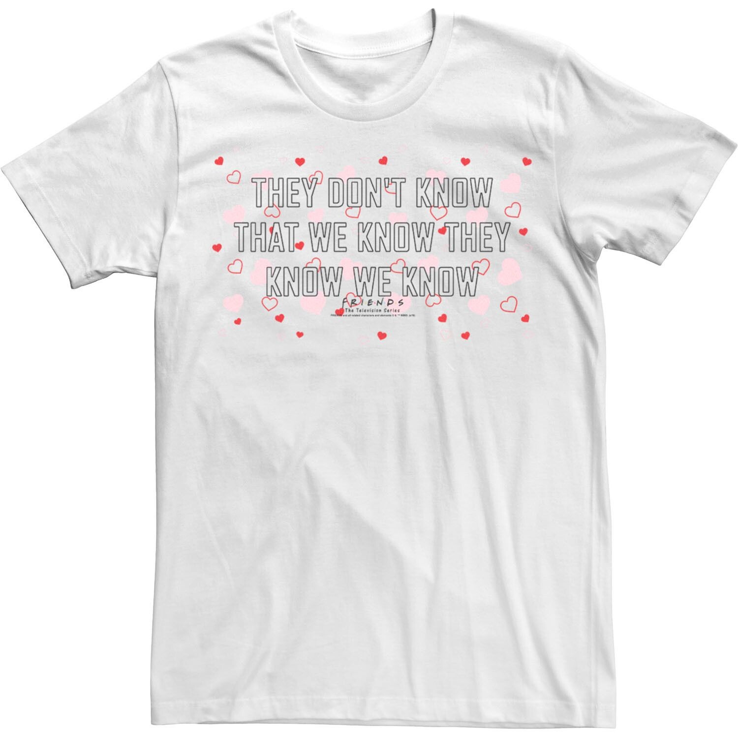 Футболка «Друзья мужчин» на День святого Валентина «Они не знают, что мы знаем» Licensed Character