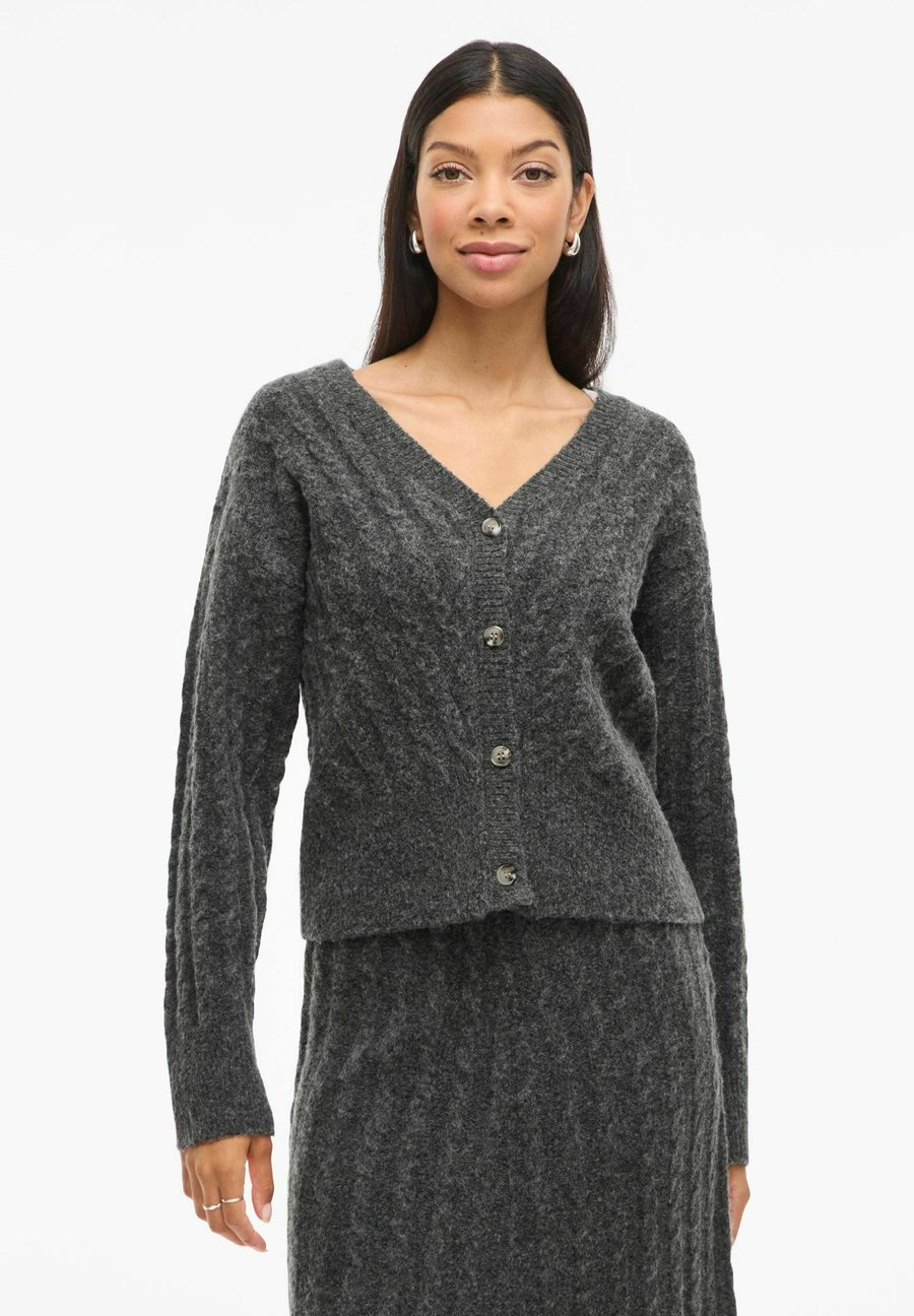 Кардиган VILA Cardigan, Dark Grey Melange/Mottled Dark Grey
Кардиган VILA Cardigan, Dark Grey Melange/Mottled Dark Grey
