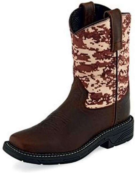 Камуфляжные ковбойские сапоги Old West для мальчиков, широкий квадратный носок - Wb1006y, коричневый
Камуфляжные ковбойские сапоги Old West для мальчиков, широкий квадратный носок - Wb1006y, коричневый
