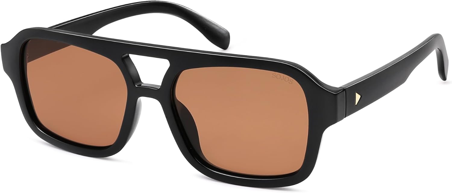 Солнцезащитные очки-авиаторы SOJOS в стиле ретро для женщин и мужчин, поляризованные, модные, квадратной формы, дизайнерские, в стиле 80-х и 90-х годов, модель SJ2342, Brown
Солнцезащитные очки-авиаторы SOJOS в стиле ретро для женщин и мужчин, поляризованные, модные, квадратной формы, дизайнерские, в стиле 80-х и 90-х годов, модель SJ2342, Brown