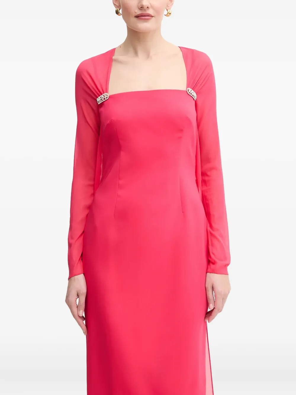 Платье миди с длинными рукавами и кристаллами LUISA SPAGNOLI, розовый
Платье миди с длинными рукавами и кристаллами LUISA SPAGNOLI, розовый