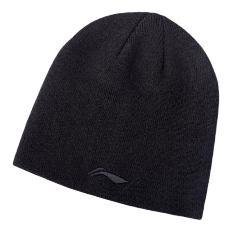 LINING Акриловая вязаная шапка унисекс черная, Elegant Cool Black 
LINING Акриловая вязаная шапка унисекс черная, Elegant Cool Black