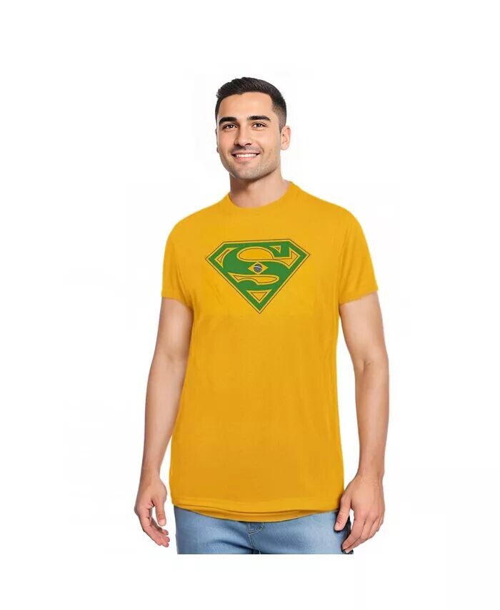 Мужская футболка с коротким рукавом Brazil Shield для взрослых Superman, золотой
Мужская футболка с коротким рукавом Brazil Shield для взрослых Superman, золотой
