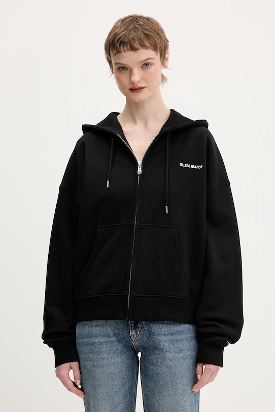 Хлопковая толстовка Guess Jeans, черный
Хлопковая толстовка Guess Jeans, черный