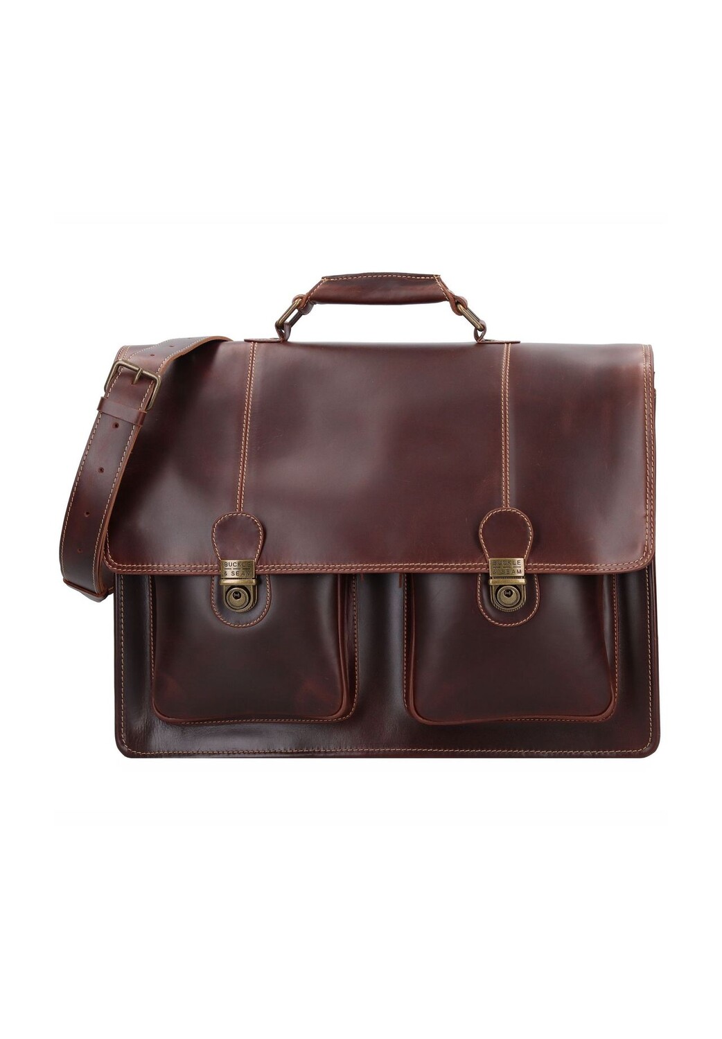 Кожаный портфель Nevada с отделением для ноутбука 42 см BUCKLE & SEAM, коричневый
Кожаный портфель Nevada с отделением для ноутбука 42 см BUCKLE & SEAM, коричневый