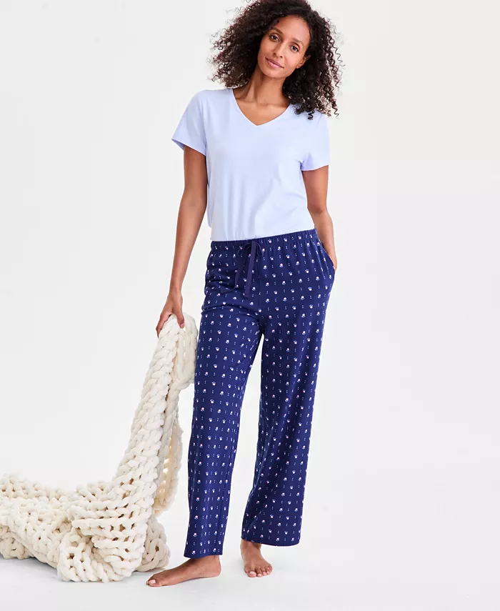Женские трикотажные пижамные штаны Charter Club, синий
Женские трикотажные пижамные штаны Charter Club, синий