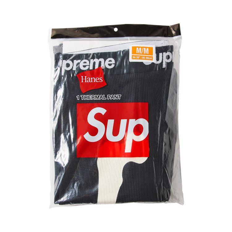 Брюки Supreme x Hanes Bones Thermal Pant (1 Pack), Black
Брюки Supreme x Hanes Bones Thermal Pant (1 Pack), Black