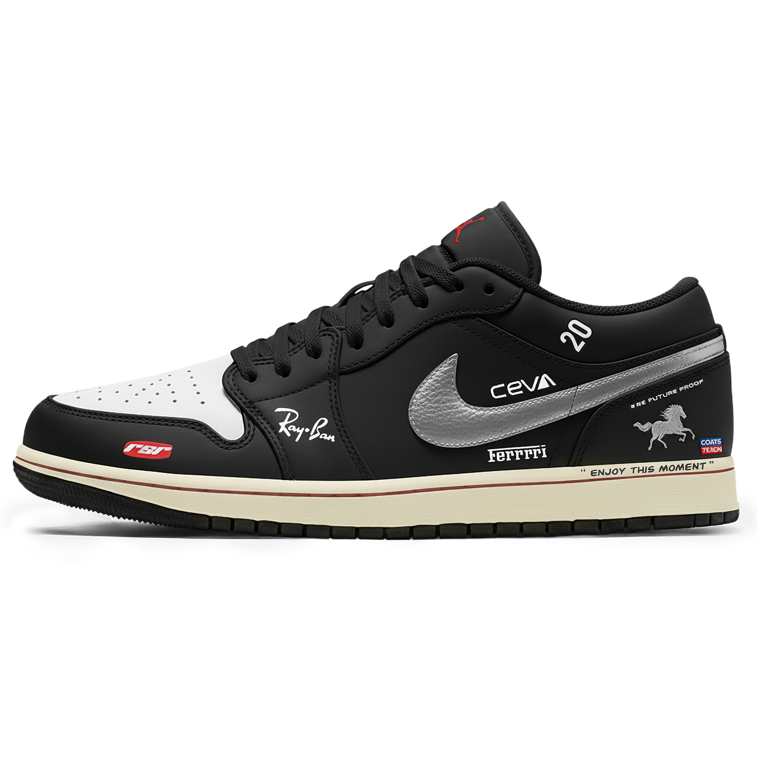 Air 1 Low Three Times Laboratory, Horse Year, Mysterious Silver Horse устойчивый к истиранию low top Jordan, черный
Air 1 Low Three Times Laboratory, Horse Year, Mysterious Silver Horse устойчивый к истиранию low top Jordan, черный