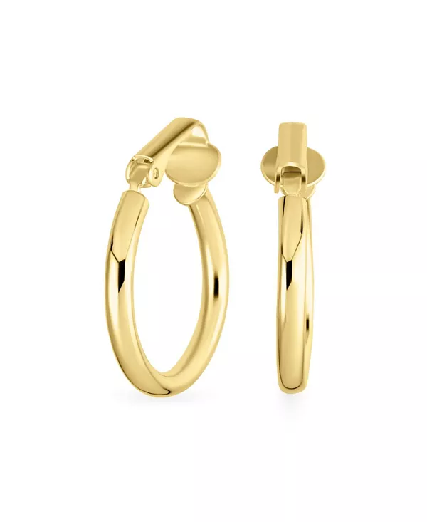 Классические простые трубчатые серьги-клипсы, легкие, не проколотые уши, стерлинговое серебро, диаметр 0,75 дюйма Bling Jewelry, gold-tone
Классические простые трубчатые серьги-клипсы, легкие, не проколотые уши, стерлинговое серебро, диаметр 0,75 дюйма Bling Jewelry, gold-tone