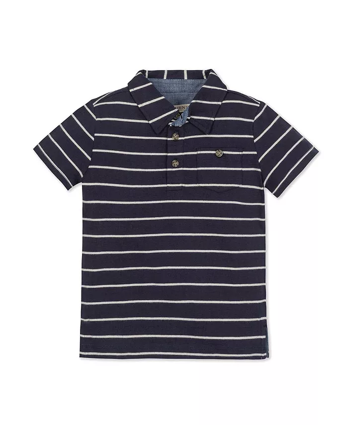 Поло из органического джерси с коротким рукавом для мальчиков и девочек Hope & Henry, синий
Поло из органического джерси с коротким рукавом для мальчиков и девочек Hope & Henry, синий